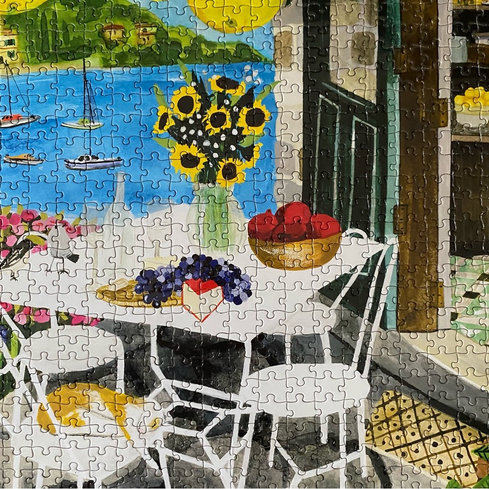 Eeboo Jigsaw Puzzle Cats in Positano 1000 Pieces Complete - Picture 11 of 12